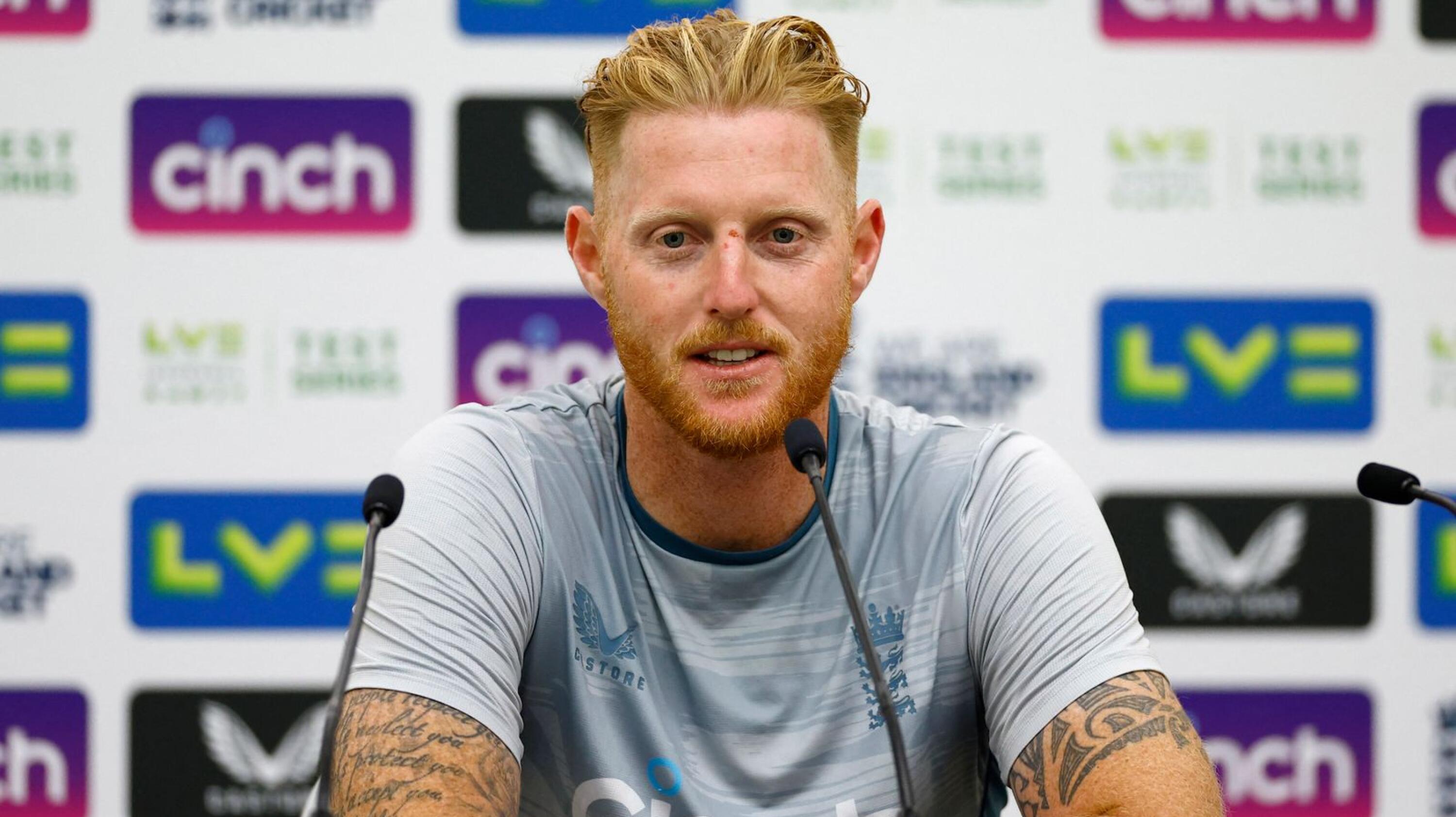 Ben Stokes speaks to the media during a press conference ahead of the third Test against SA at The Oval.