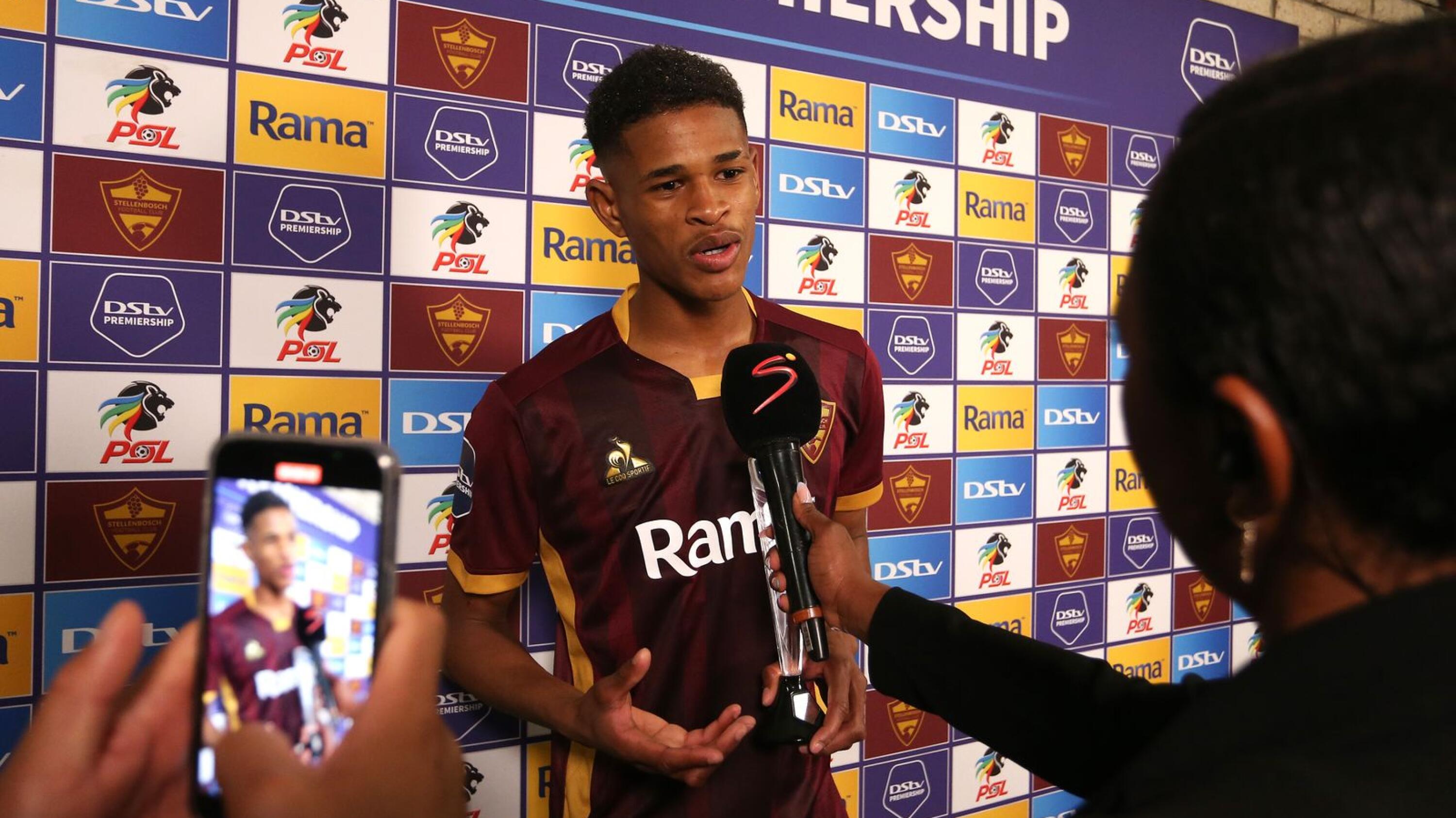 Oshwin Andries was named Man of the Match after Stellenbosch FC’s DStv Premiership match against Orlando Pirates earlier this season