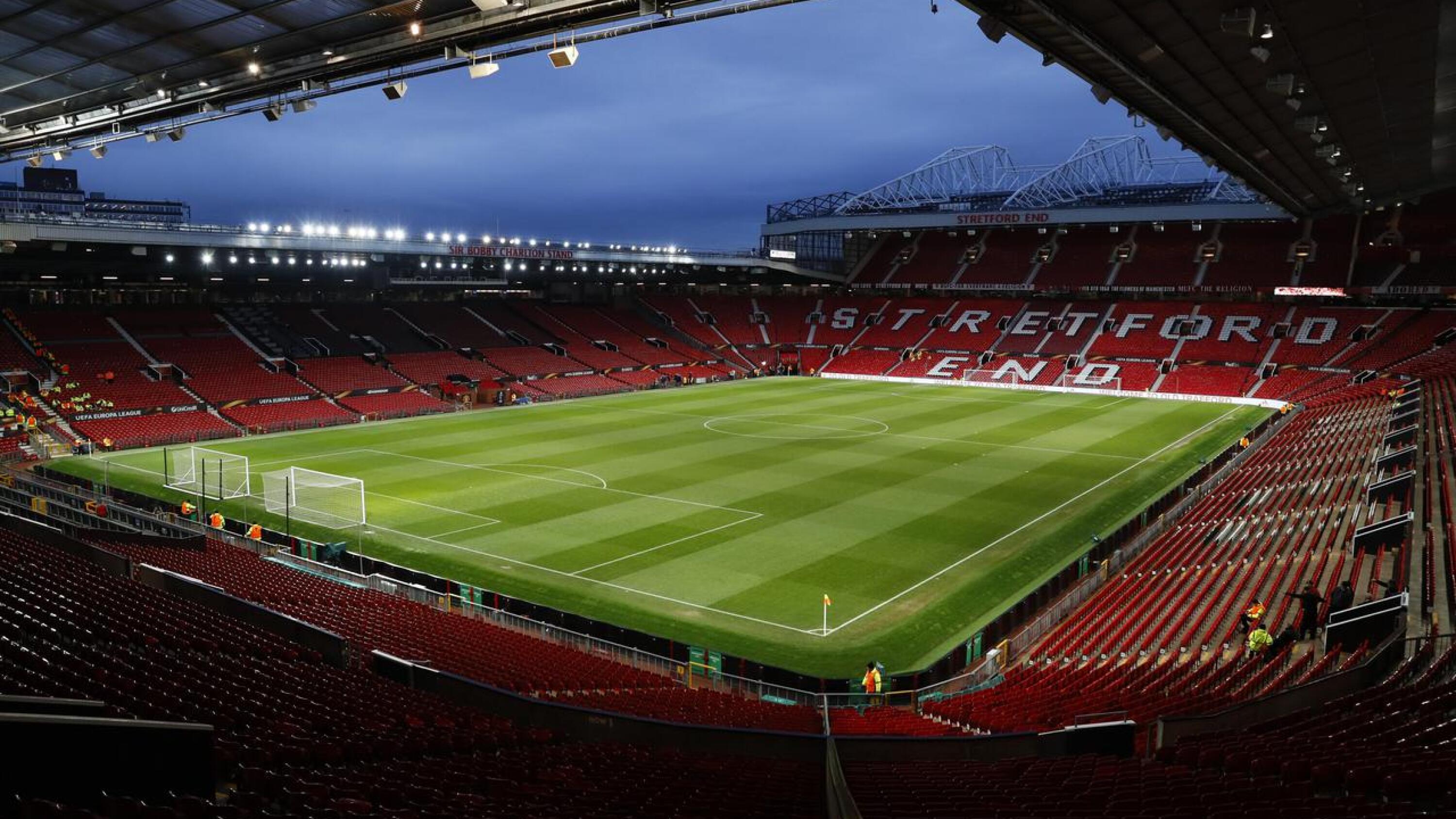 General view of Manchester United’s Old Trafford stadium