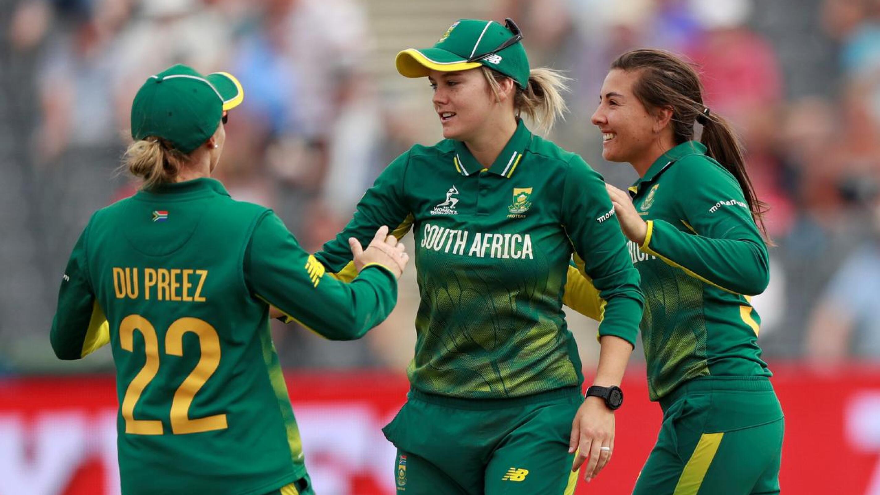 The Proteas women in action