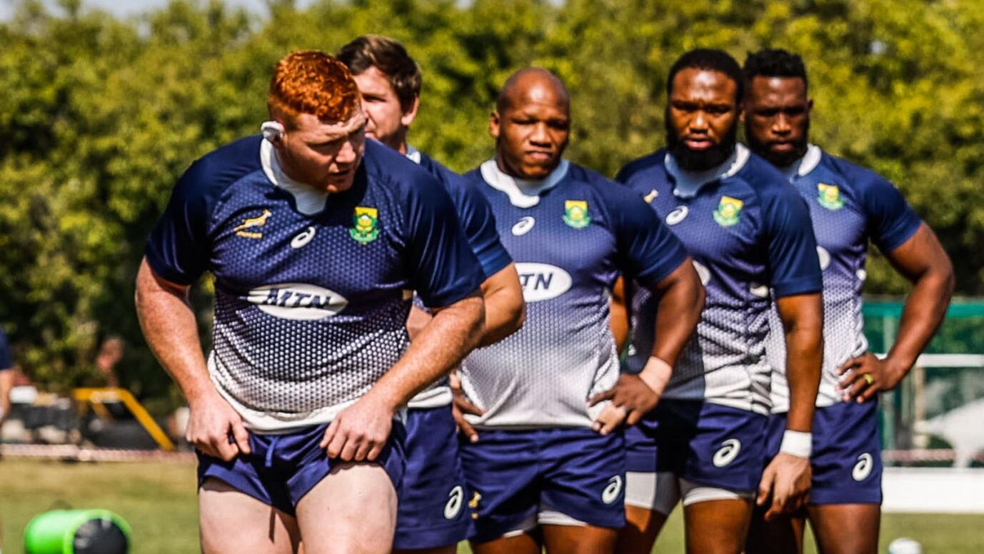 The Springboks take part in a training session for next week’s Rugby Championship clash against the All Blacks in Mbombela