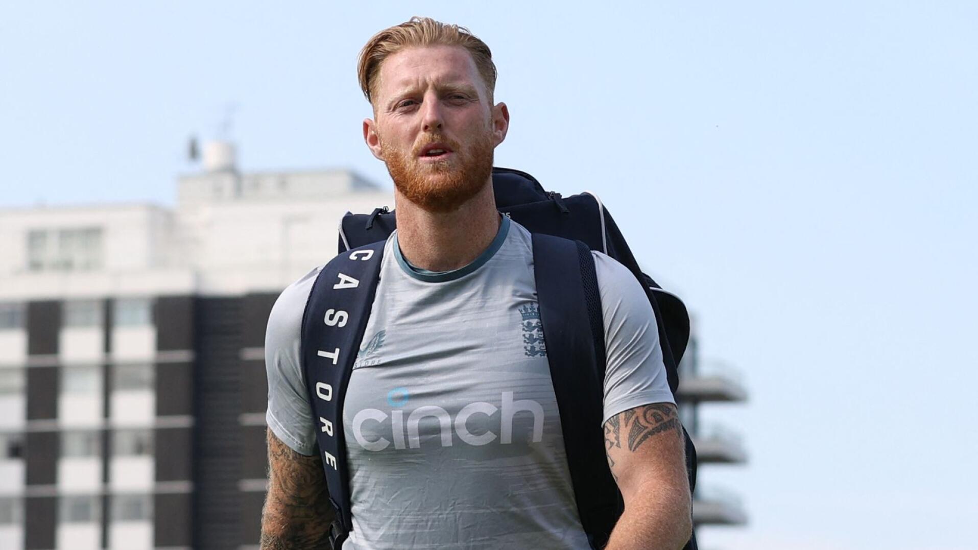 England's captain Ben Stokes arrives for a practice session at Lord's cricket ground in London on Tuesday, ahead August of Wednesday's first Test against South Africa