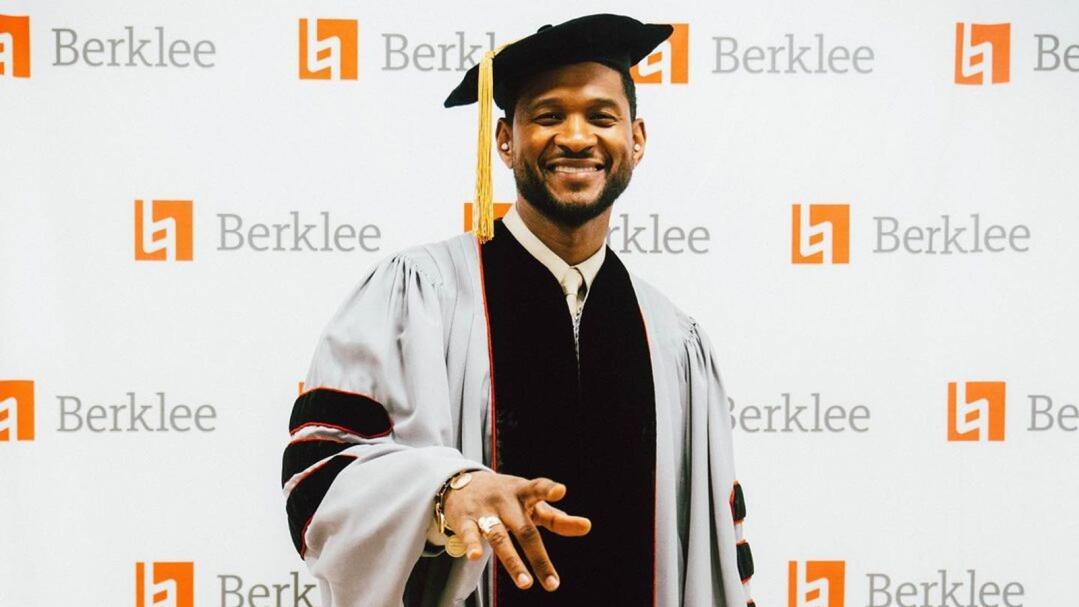 Usher over the moon to receive his honorary doctorate degree 