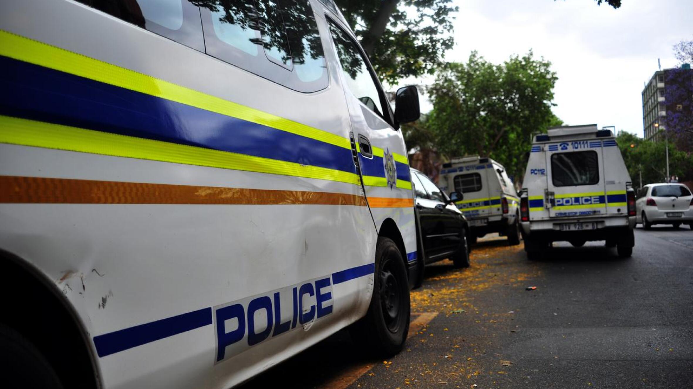 Police patrol van in Pretoria.