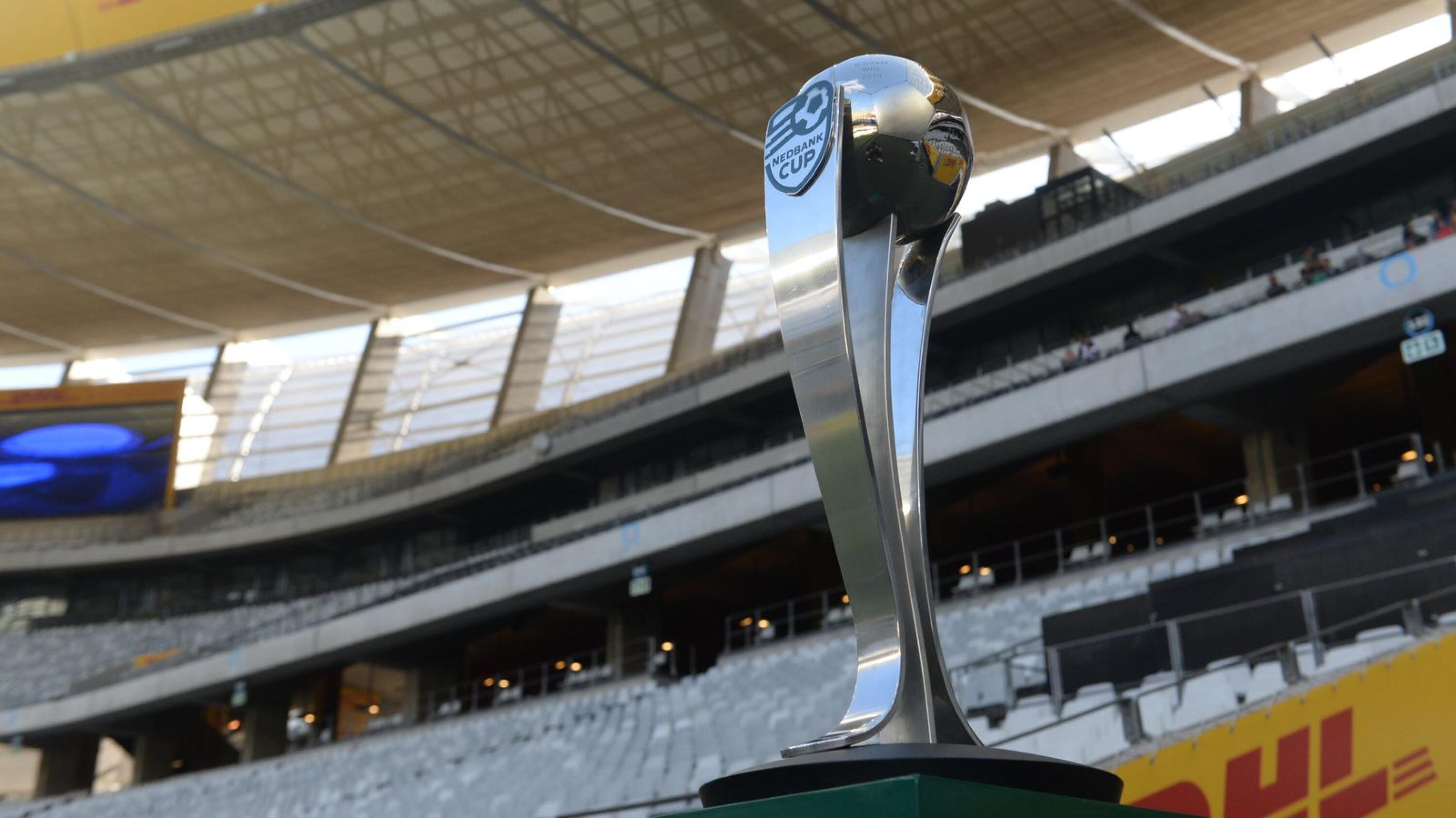 The Nedbank Cup trophy on display in Cape Town