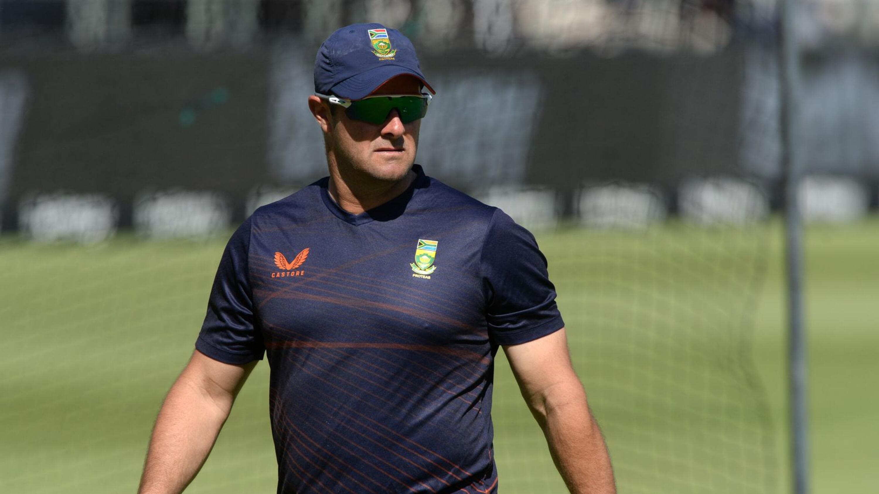 Mark Boucher during a training session with the Proteas