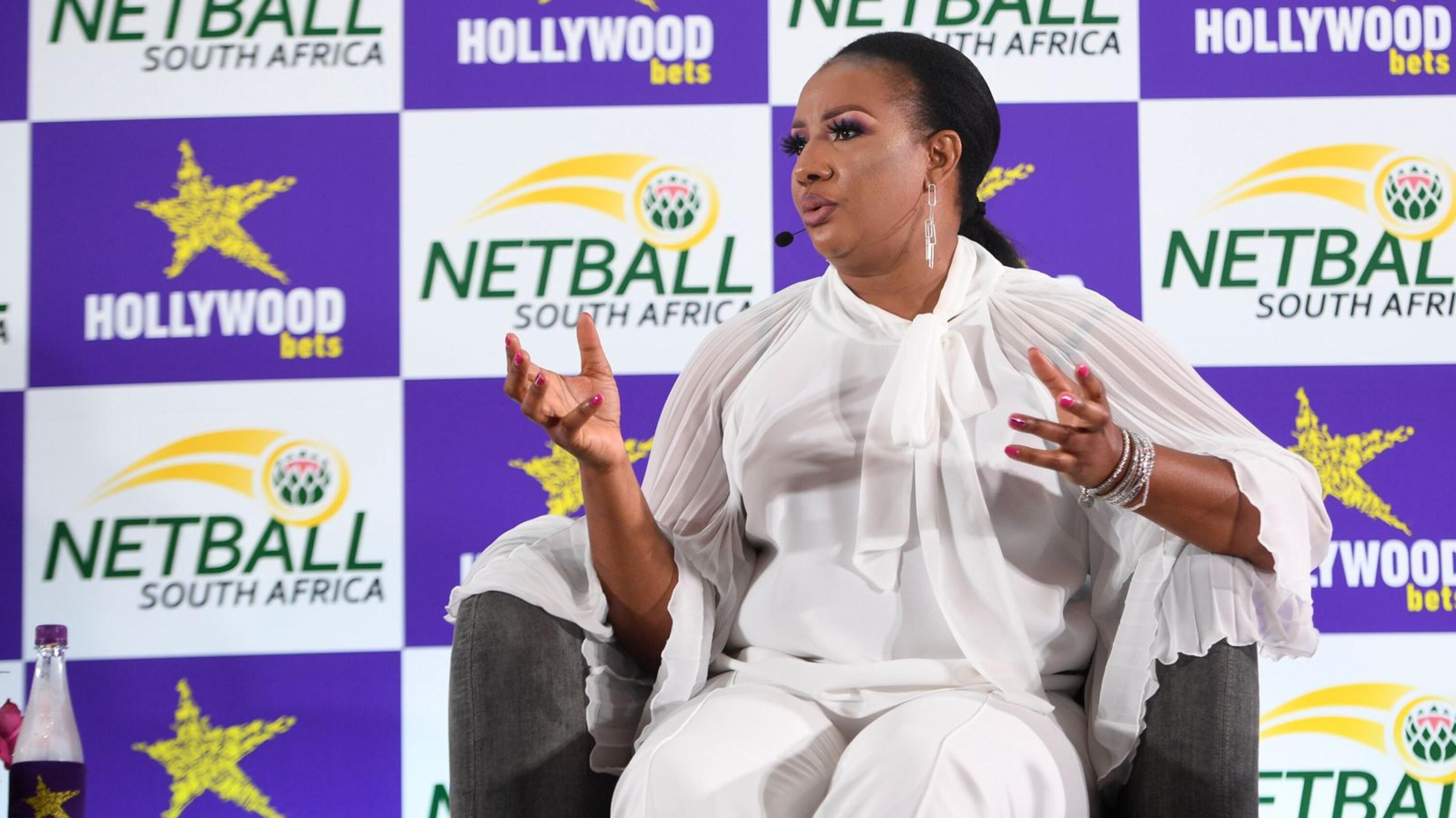 Netball South Africa president Cecilia Molokwane during a press conference
