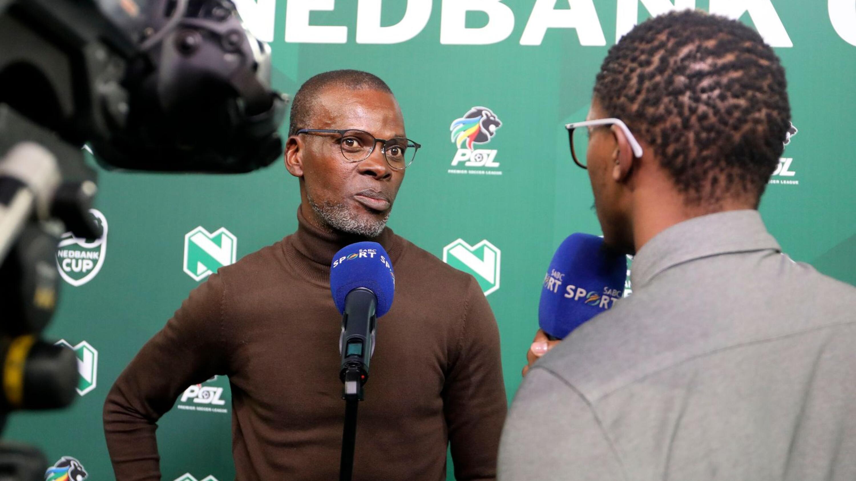 Arthur Zwane, coach of Kaizer Chiefs during the 2023 Nedbank Cup Semi Final match between Kaizer Chiefs and Orlando Pirates at the FNB Stadium, Johannesburg