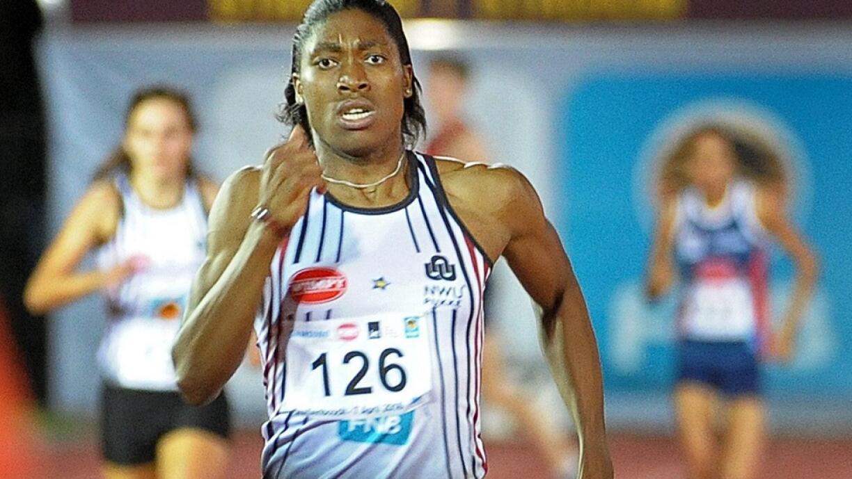 Caster Semenya in action