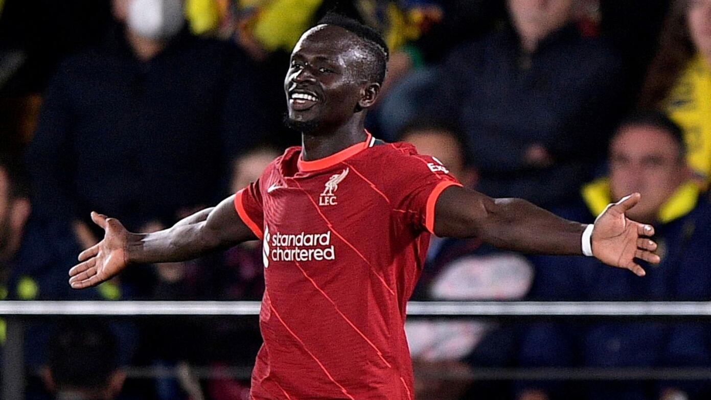 Sadio Mane celebrates a goal for Liverpool