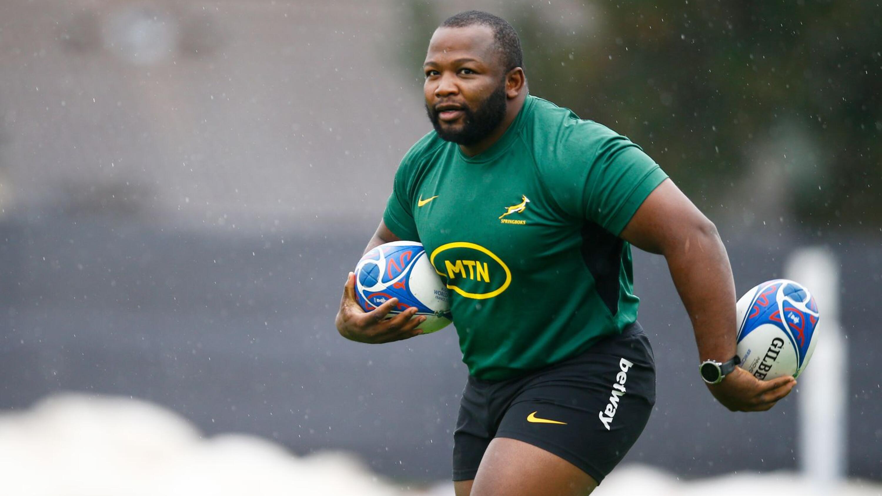 Ox Nche during Springbok training