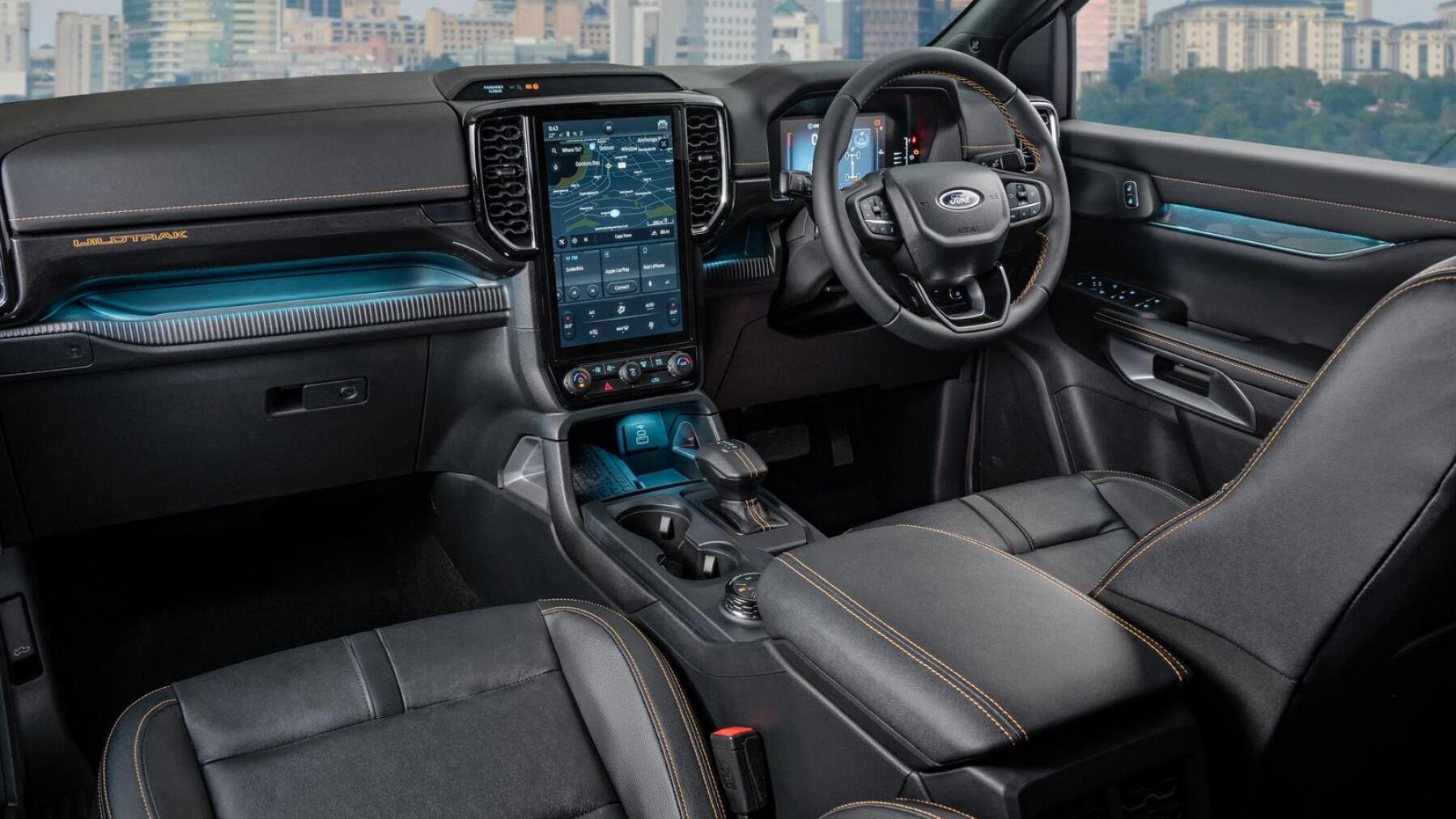 2022 Ford Ranger Wildtrak interior