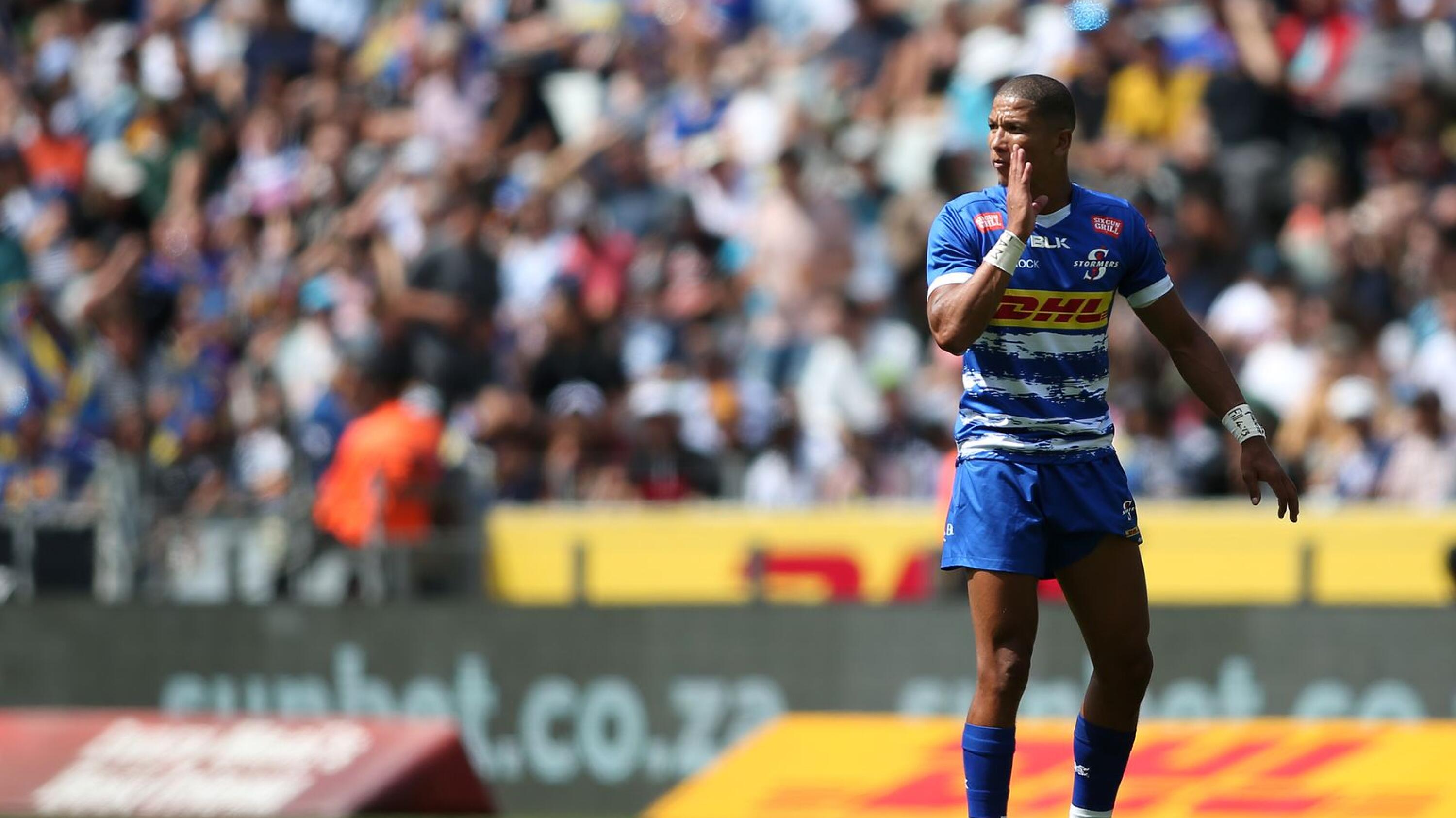 Manie Libbok (pictured) and Kade Wolhuter, the prime goal-kickers in the squads, and Jean-Luc du Plessis and Damian Willemse to a lesser extent, have been good in front of the poles for both the Stormers and WP.