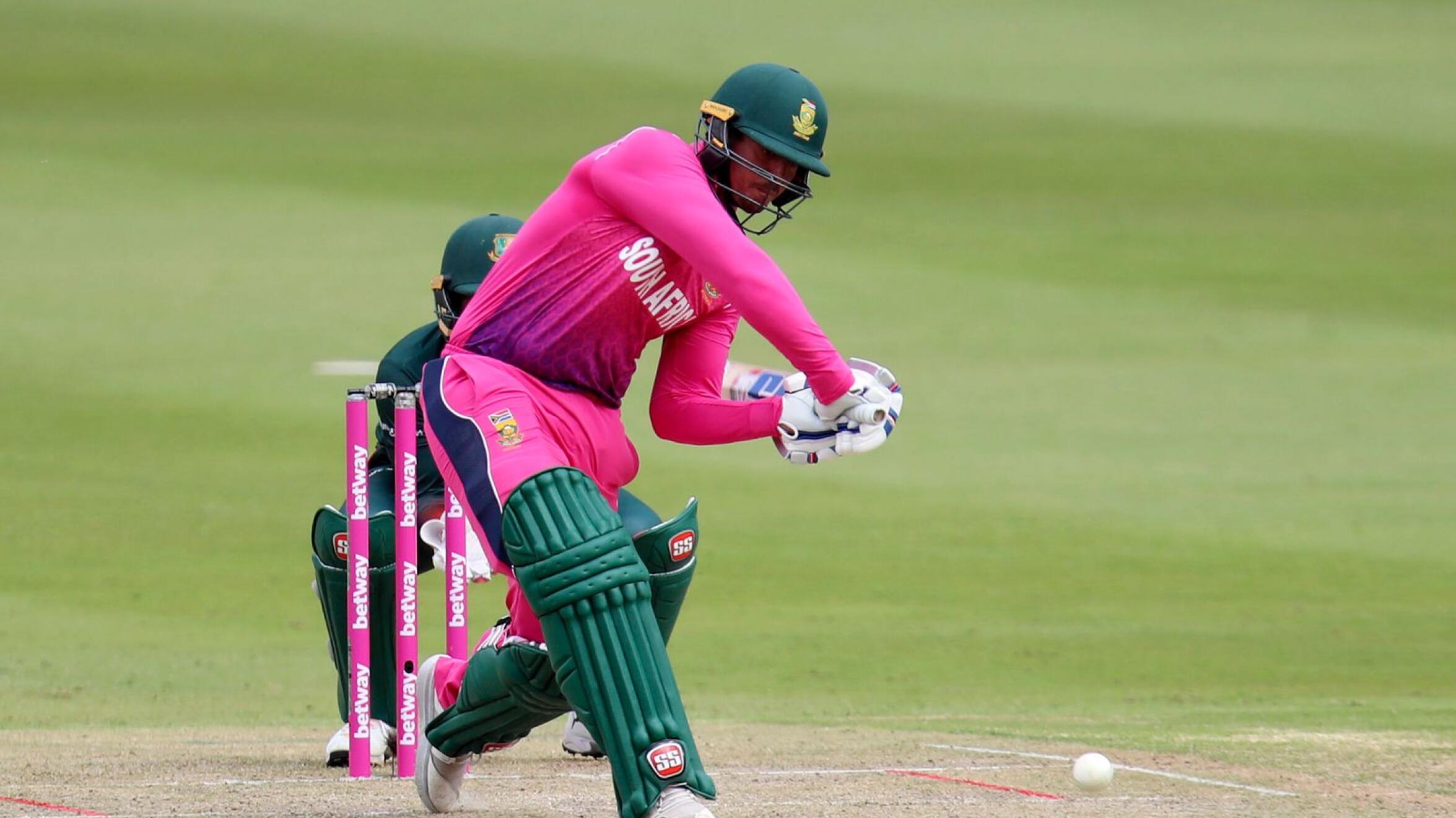 South Africa’s Quinton de Kock plays a shot during the 2nd ODI against Bangladesh at Wanderers Stadium in Johannesburg on Sunday