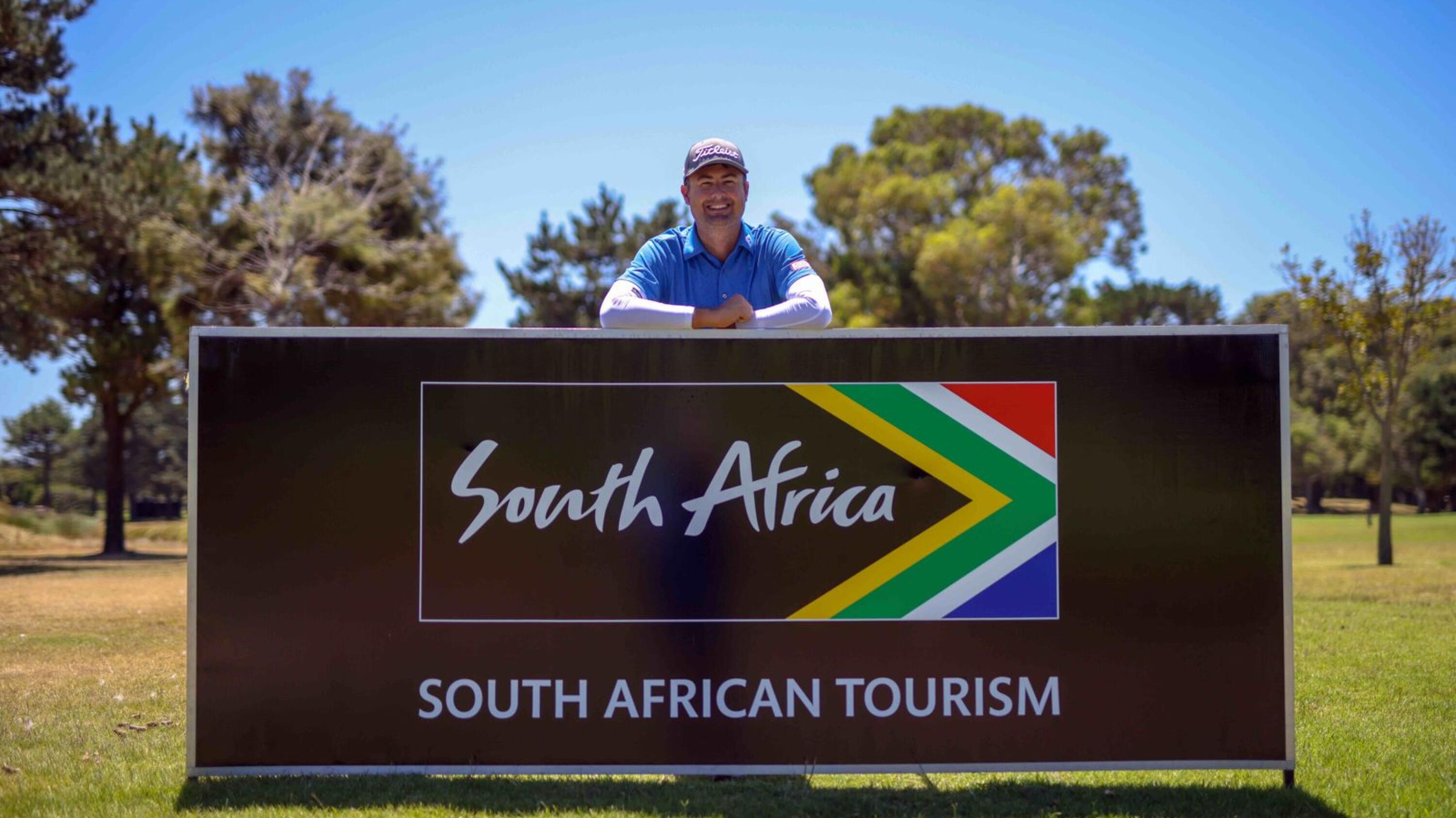 Sunshine Tour professional Jake Roos at this week’s Bain’s Whisky Cape Town Open. Roos won the inaugural tournament in 2012