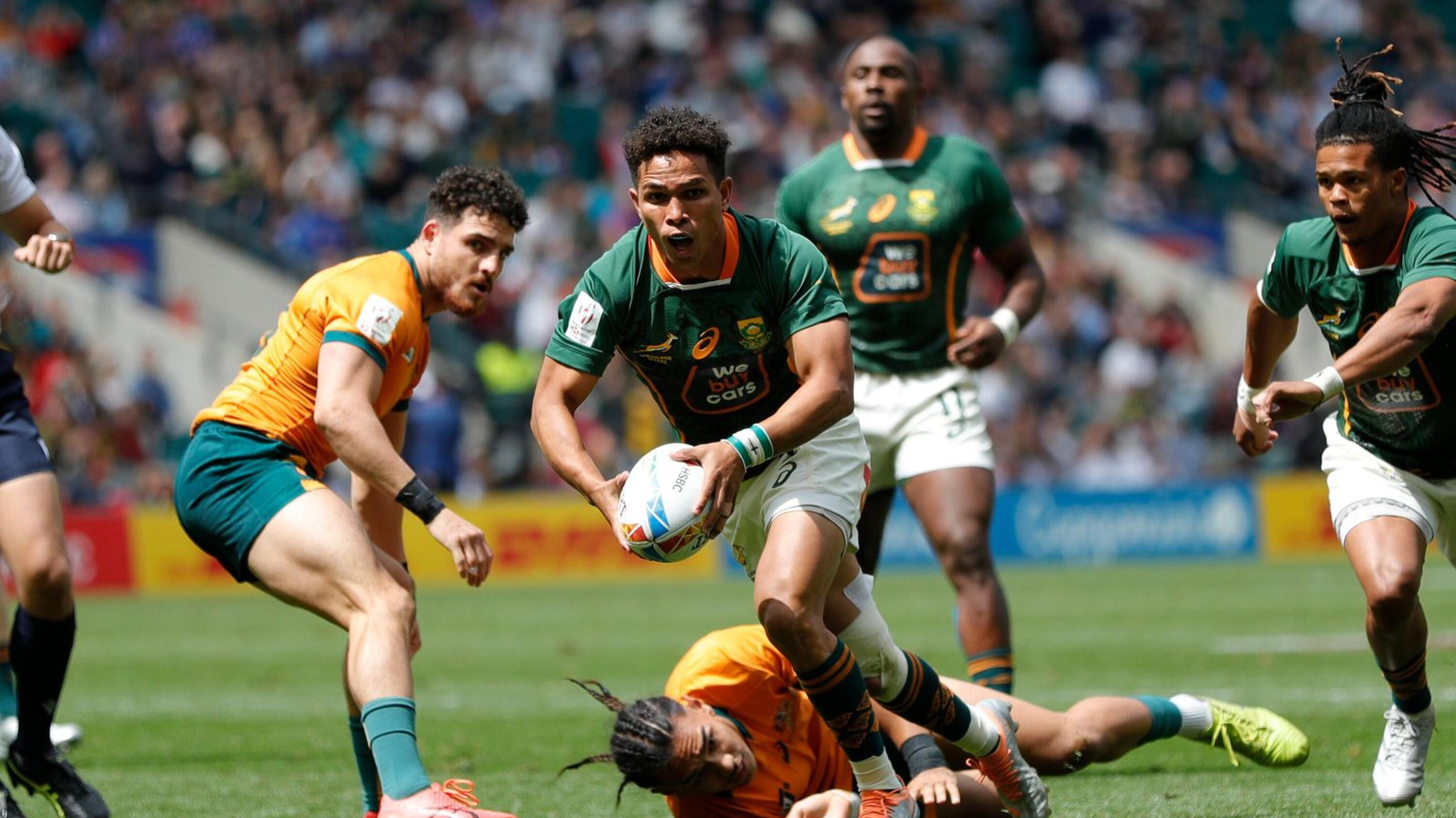 The Blitzboks in action at the London Sevens
