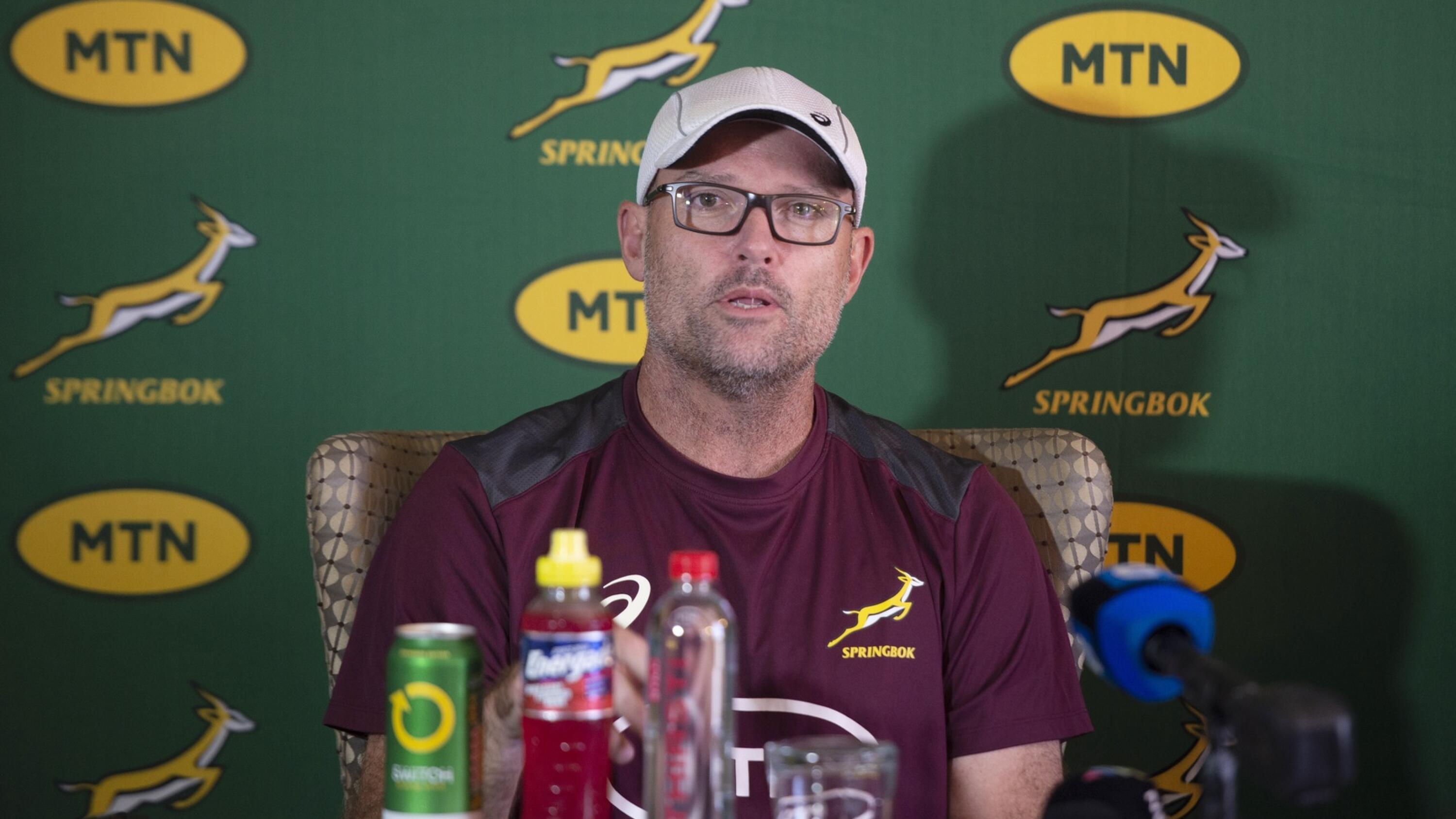 Springbok head coach Jacques Nienaber