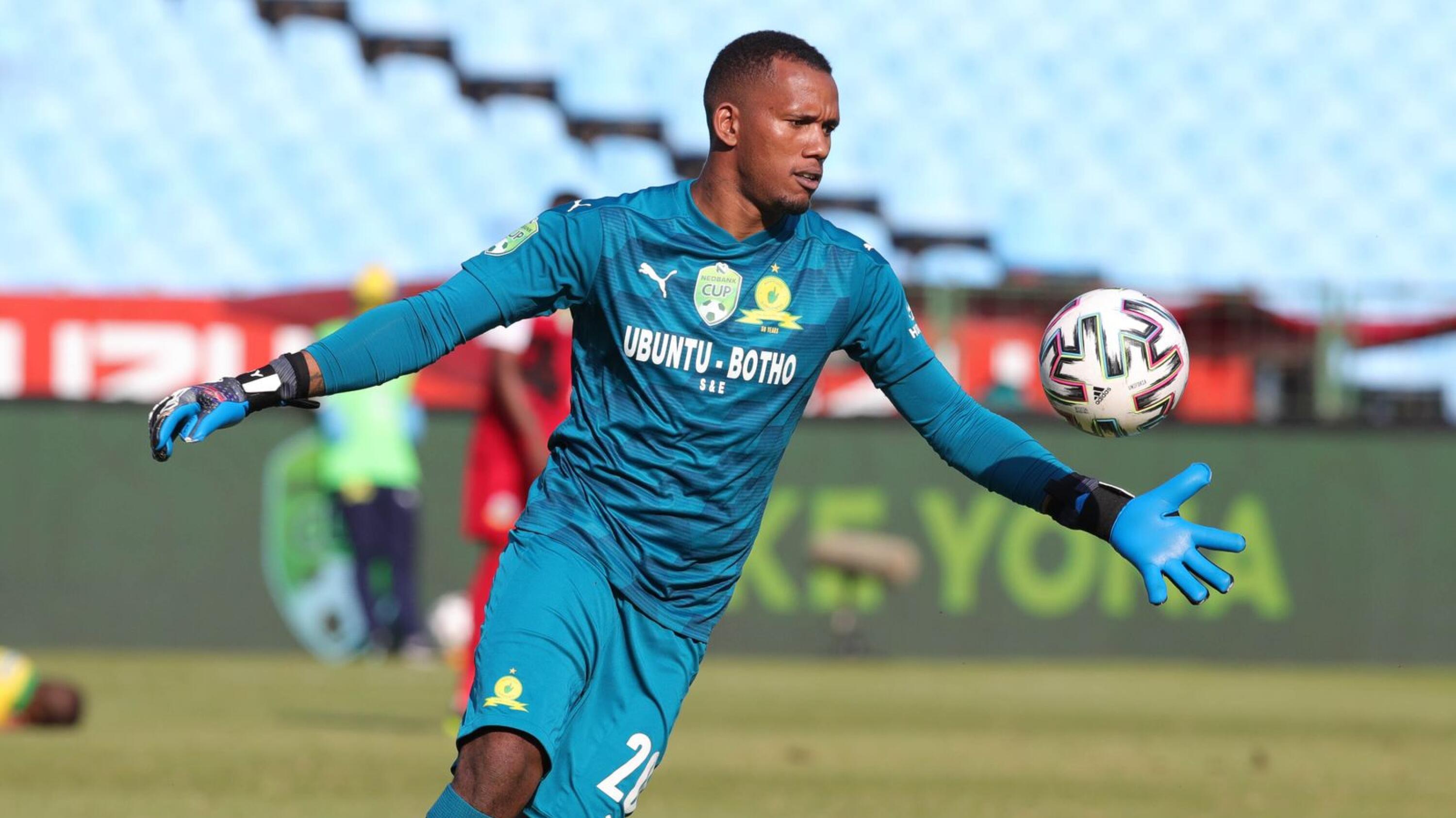 Ricardo Goss of Mamelodi Sundowns in action during the 2021 Nedbank Cup